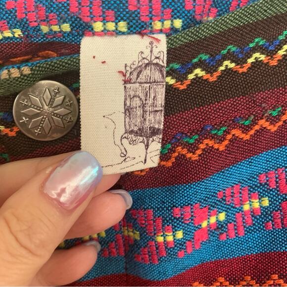 Anthropologie Multicolor Aztec Pattern Shorts - Picture 4 of 5